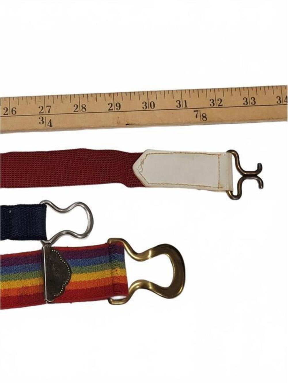 Vintage Rainbow Stretch Belt Lot - Picture 2 of 6